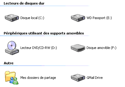 explorateur windows gmail