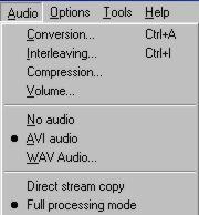 virtualdub avi audio