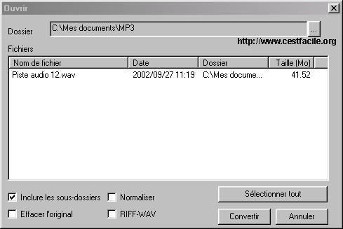 WAV EN MP3 wav en mp3: