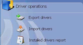 op�rations sur les pilotes (drivers)