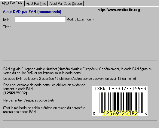 ajouter un DVD &agrave; la DVDth&egrave;que