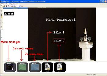 sous-menus dvdstyler
