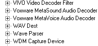 directshow filters wav
