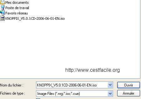 graver fichier bootable iso