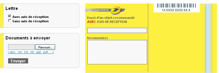 envoyer une lettre recommandée