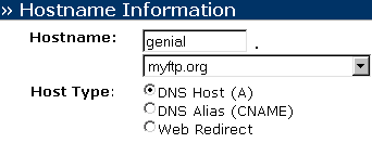 nom de domaine serveur ftp