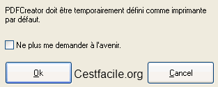 imprimante pdfcreator par defaut