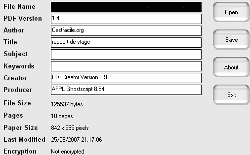 interface pdf info