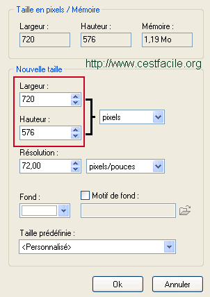 taille image