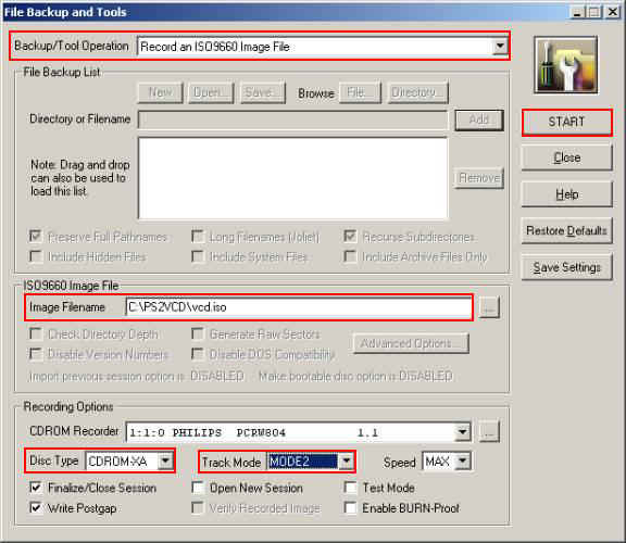 cdrwin graver fichier image
