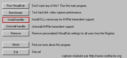 install handler serveur de frames virtualdub