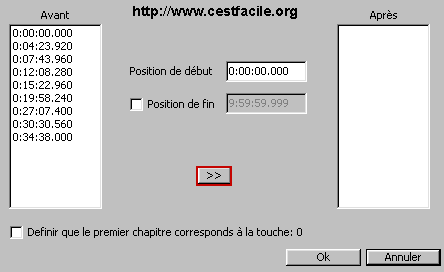 chapitres vcd
