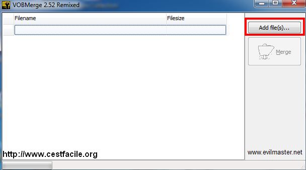 Comment assembler fichiers vob